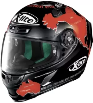 image of X-Lite X-803 Checa Helmet, black-red, Size XL, black-red, Size XL