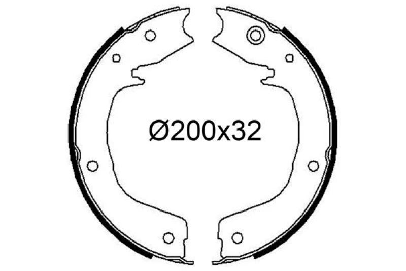 Image of VALEO Brake Shoe Set VALEO 564256