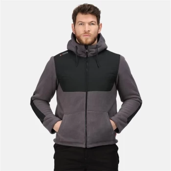 Image of Regatta Garrison Workwear Hooded Fleece Jacket - Black