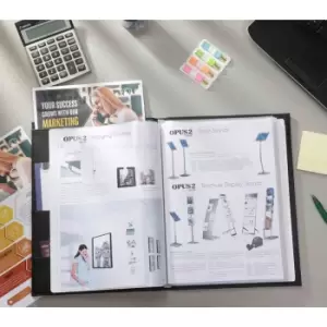 Image of Rillstab Display Book A4 Ambassador Luxe 20 Pockets Black