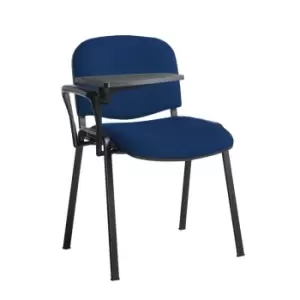 Image of Dams MTO Taurus Meeting Room Chair with Black Frame and Writing Tablet - Red