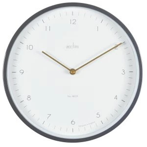 image of Acctim Bronx 30cm Wall Clock - Grey