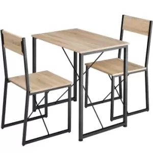 TecTake Margate Dining Table And Chairs Set - Light Brown