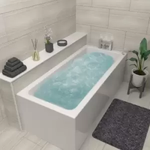 Image of Rutland Single Ended Bath with 14 Jet Whirlpool System and 12 Jet Airspa System - 1700 x 750mm