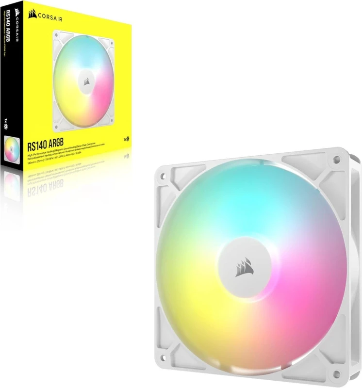 Image of Corsair RS140 ARGB 140mm PWM Fan in White