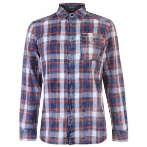 Image of Guess Check Shirt - Orange