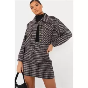 Image of I Saw It First Checked Mini Skirt - Red