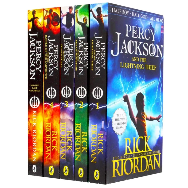 Image of Percy Jackson Series 5 Book Set Rick Riordan Lets Buy Books Books