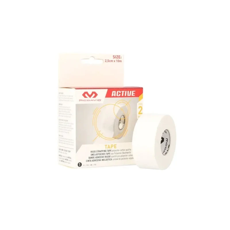 Image of European zinc oxide adhesive tape McDavid Blanc Unisex 2,5cm x 10 m