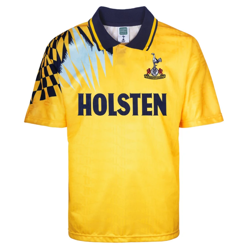 Image of Score Draw Tottenham Hotspur 1992 Away Retro Football Shirt SPURS92APYSS-M M Mens Sportswear