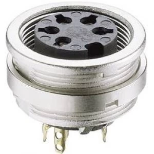 Image of DIN connector Socket vertical vertical Number of pins 8 Silver Lumberg KFV 81