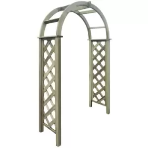 image of Trellis Arch Green Impregnated Pinewood - Brown - Vidaxl