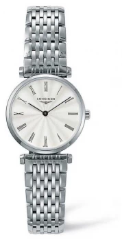Image of Longines Elegance Classic Silver Strap White Face Watch