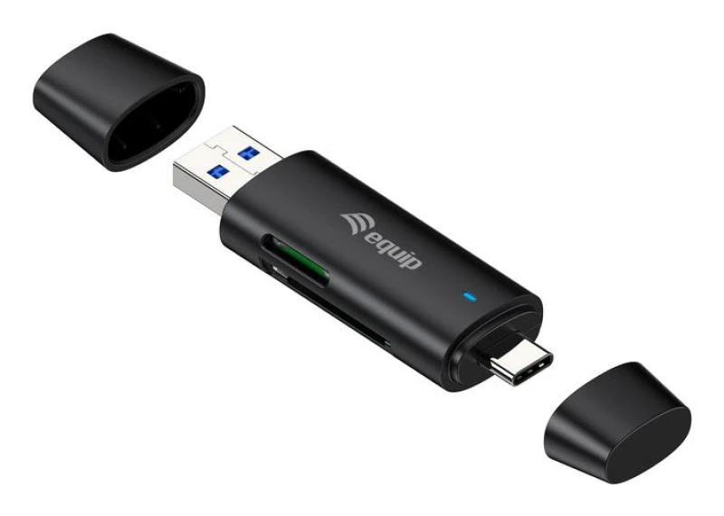 Image of Equip 245462 card reader USB 3.2 Gen 1 (3.1 Gen 1) Type-A/Type-C Black
