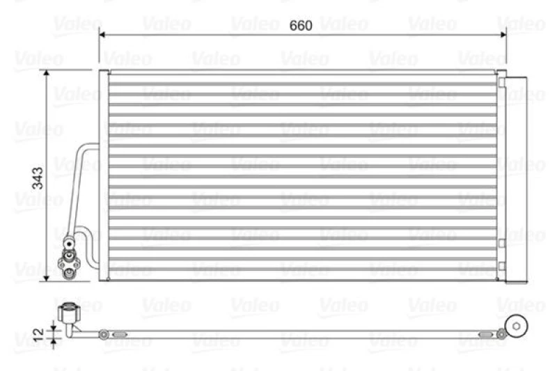 Image of Air conditioning condenser VALEO 814409