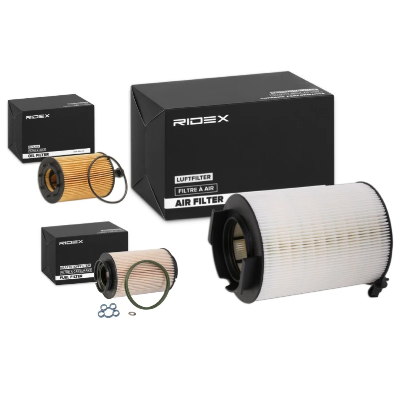 Image of RIDEX 4055F7512 Filter Set with gaskets/seals Filter Set (4055)