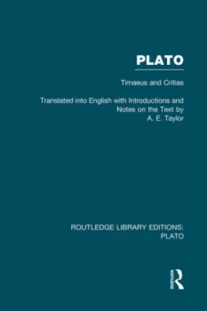 Image of Plato: Timaeus and Critias (RLE: Plato)