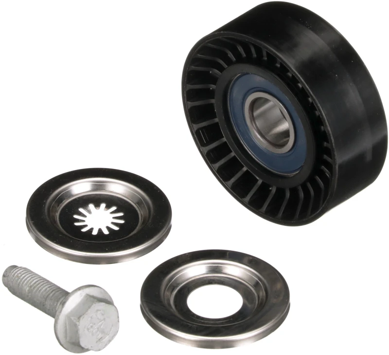 Image of GATES T36323 Idler Pulley Micro-V UNIQUE FIT Plastic Deflection/Guide Pulley,v-ribbed belt (312)