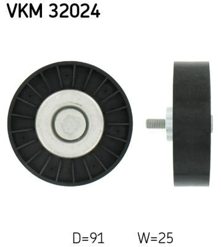 Image of SKF Deflection / guide pulley, V-ribbed belt SKF VKM 32024