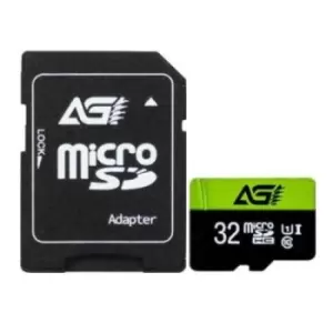 Image of AGI TF138 32GB Micro SD Card with SD Adapter Class 10 / UHS Class 1