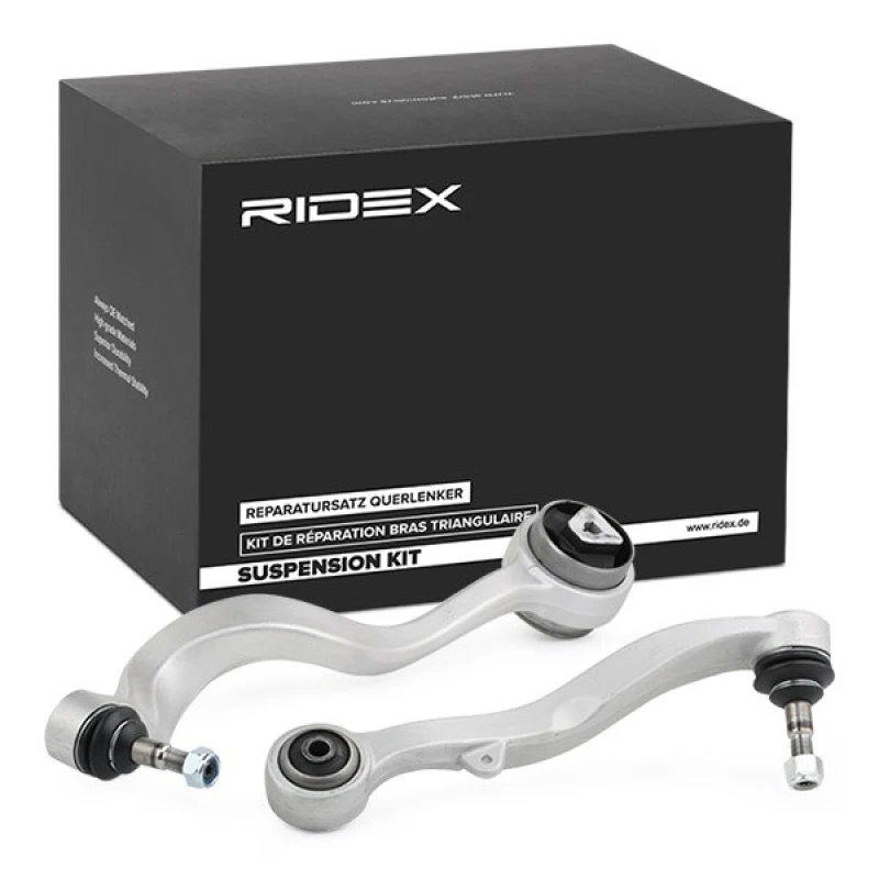 Image of RIDEX 772S0606 Control arm repair kit Front Axle, Control Arm Aluminium Suspension Kit (772)
