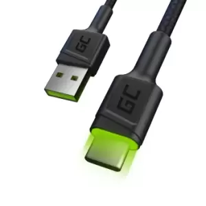 Image of Green Cell KABGC06 USB cable 1.2 m USB A USB C Black