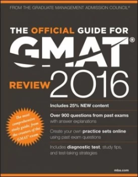 Image of The Official Guide for Gmat Review 2016 by Gmac Paperback