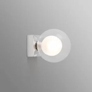 Perla Bathroom Chrome Globe Wall Light 1x g9 IP44