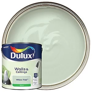 Image of Dulux Walls & Ceilings Willow Tree Silk Emulsion Paint 2.5L