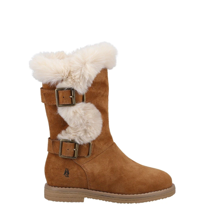 Image of Hush Puppies 'Mini Megan' Suede Boot Tan