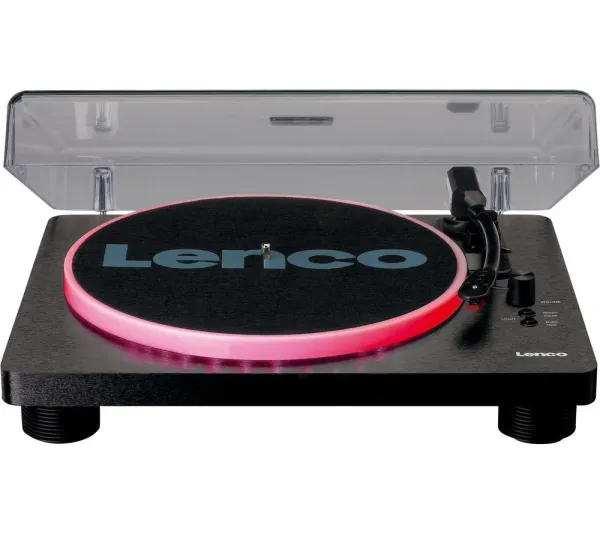 image of LENCO LS-50LED Belt Drive Turntable - Black