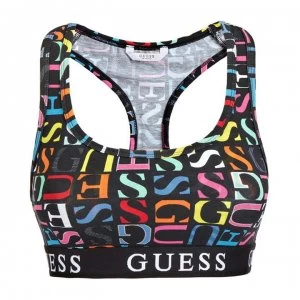 Guess Logo Bralette - F76E Navy