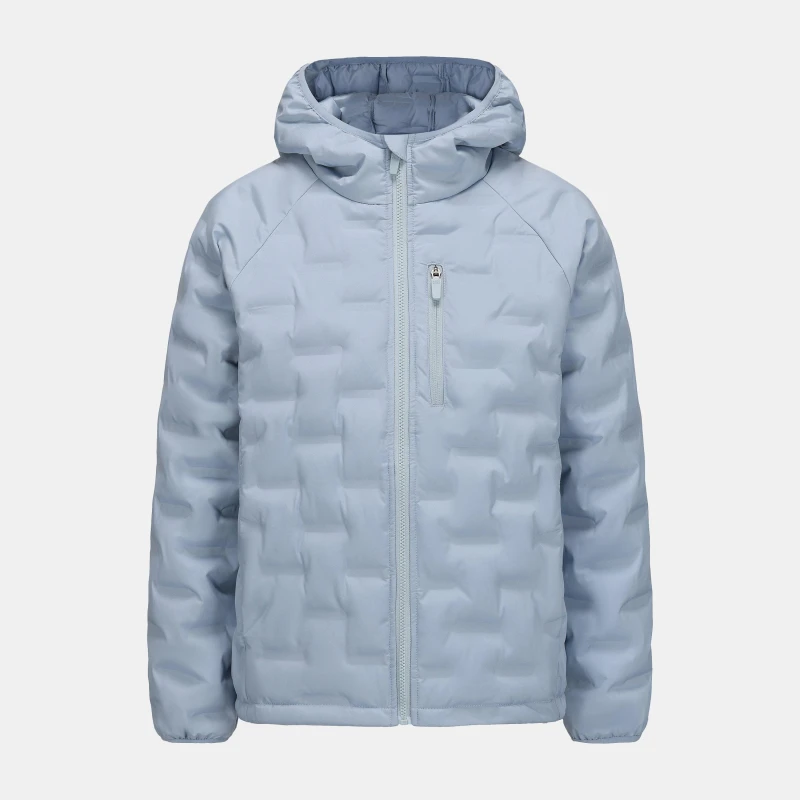 Image of Karrimor Womens Heat-Sealed Hooded Long Sleeve Hip Length Insulated Puffer Jacket Blue female 8 (36)