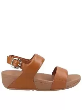 image of FitFlop Fitflop Lulu Leather Back-strap Sandals, Tan, Size 5, Women