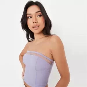 Missguided Panel Corset - Purple