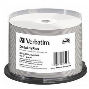 Image of Verbatim DataLifePlus 8.5 GB DVD+R DL 50 pc(s)