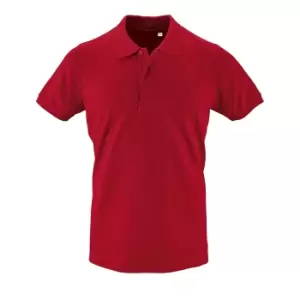 Image of SOLS Mens Phoenix Short Sleeve Pique Polo Shirt (3XL) (Red)