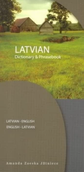 Image of Latvian-English English-Latvian Dictionary and Phrasebook by Amanda Zaeska Jatniece Paperback