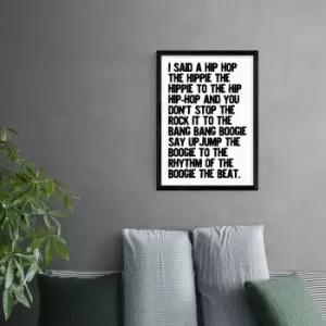 Image of East End Prints Rapper's Delight Print Black and white