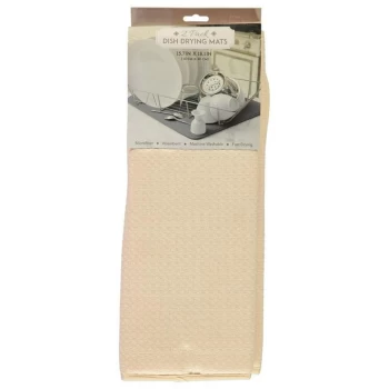 image of Stanford Home 2 Pack Dish Drying Mats - Cream