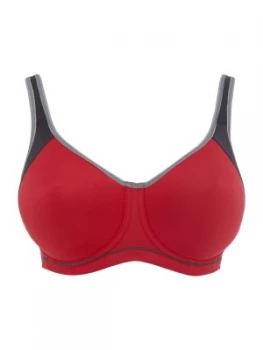 image of Freya Sonic underwired moulded sports bra Crimson