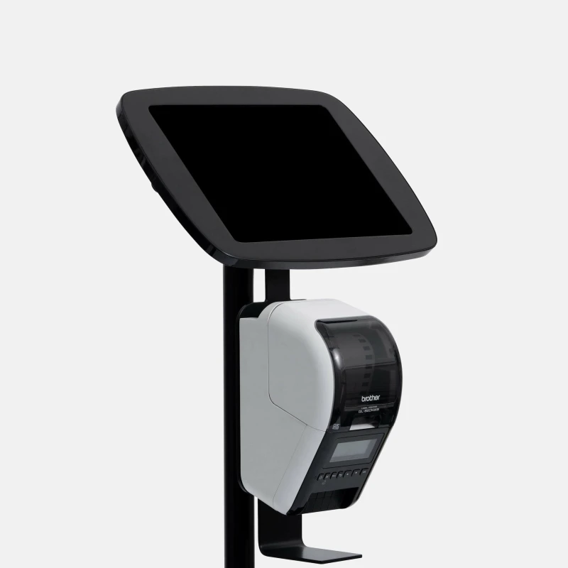 Image of Bouncepad Original Elevate + Brother Printer Mount (inc USB Cable) Samsung Galaxy Tab S8+ 12.4 (2022) Black Covered Front Camera and H
