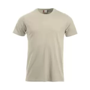 image of Clique Mens New Classic T-Shirt (S) (Light Khaki)