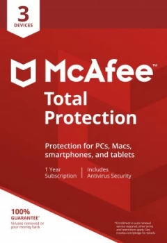 Image of McAfee Total Protection 12 Months 3 Devices