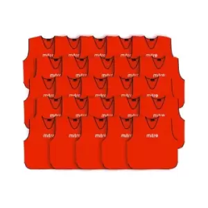 image of Mitre 25 Pack Core Training Bib - Red