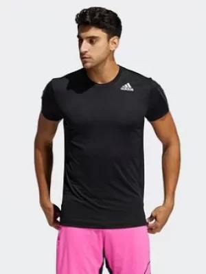 Image of adidas Heat.rdy 3-stripes T-Shirt, Black, Size 2XL, Men