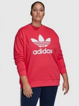 Image of adidas Originals Trefoil Crew Sweat - Plus Size