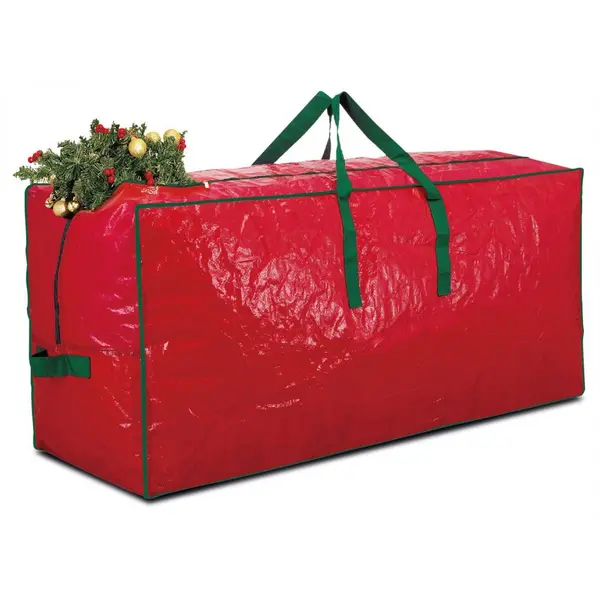 Image of Durable Christmas Tree Storage Bag 1.2m with Zipper and Carry Handles for up to 7ft Artificial Trees ELV-540577