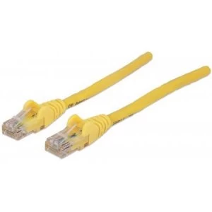 image of Intellinet Network Patch Cable Cat6A 30m Yellow Copper S/FTP LSOH / LSZH PVC RJ45 Gold Plated Contacts Snagless Booted Polybag