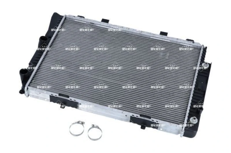 Image of NRF 55332 Engine radiator EASY FIT Brazed cooling fins, Aluminium, with mounting parts Aluminium Radiator,engine cooling (470)